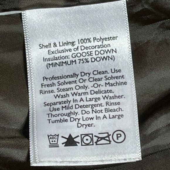 Eddie Bauer Goose Down Puffer Vest Jacket Womens Sz S Brown‎ Quilted Full Zip - Picture 10 of 12